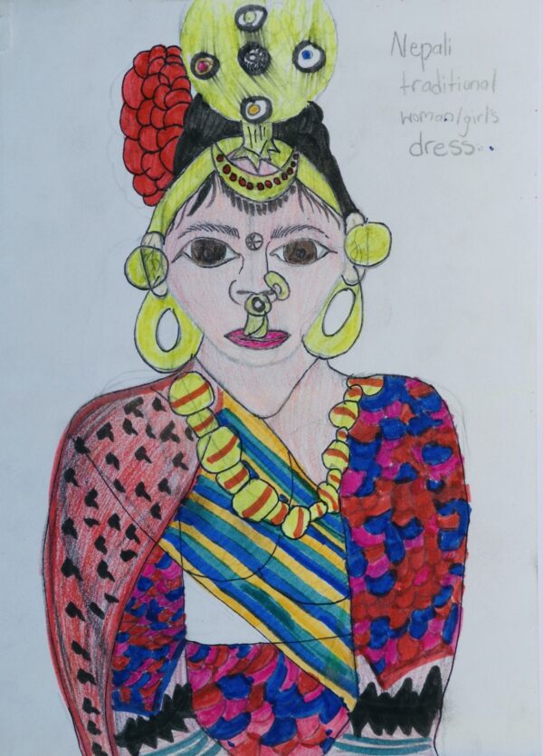 Nepali traditional woman/girl's dress